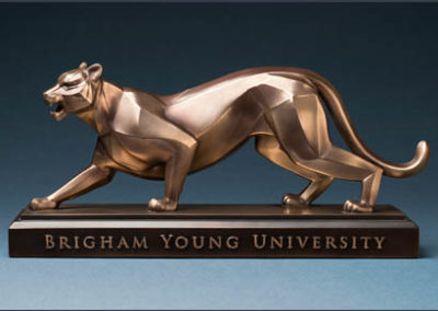 BYU Cougar – Antique Brass